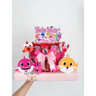 Bj - Birthday Gift Snack Tower Baby Shark