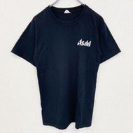 古著 Anvil Asahi 朝日啤酒 Draft Beer 圓領短袖 T 卹，黑色，小號