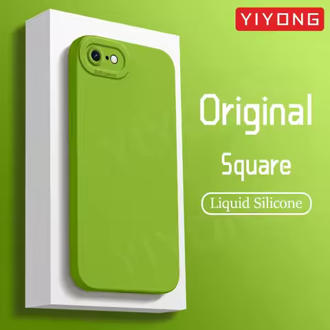 SE 2022 Case YIYONG Original Liquid Silicone Soft Cover For iPhone SE 2020 2 3 SE2 SE3 7 8 Plus iPho