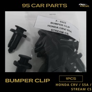 1pcs Honda CRV / S5A / Stream CS / Accord / Civic / SDA Bumper Clip Long Black