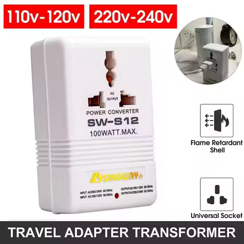 1PCS Sw-s12 Transformer Portable 110v To 220v 220v To 110v Bidirectional Converter Transformer For H