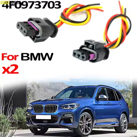 2PCS For BMW 1 E82 F20 2 3 E90 4 5 7 Series X1 F48 X3 F25 X5 F15 X7 G07 X6 3pin Parking Sensor Plug