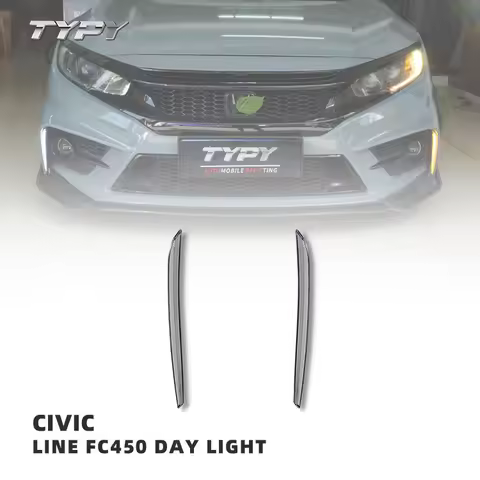 Body Kits Bumper Light Led Drl Daytime Running Light Fc450 For Civic Typer