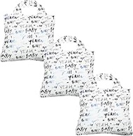 Envirosax Reusable Grocery Bag-Eco Friendly Foldable Shopping Tote Bags Set of 3 Striking Words Desi