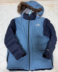 The North Face 牛仔 藍色羽絨外套 童裝m 碼10/12, 550 down jacket