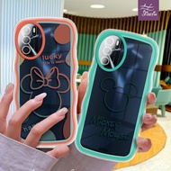 Minnie Head Mauve Line Casing ph Odd Shape for for OPPO A1 Pro/K A3/S A5/S A7/N/X A8 A9 A11/X/S A12/E/S A15/S A16/S/K A17/K 4G/5G soft case Cute Girl Cute plastic Mobile Phone