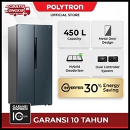 Polytron New Belleza Inverter Kulkas 2 Pintu Side By Side Prs 460B