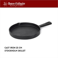 Frypan Frying Pan Cast Iron 24cm Stockholm Skillet By SKitchen Cast Iron