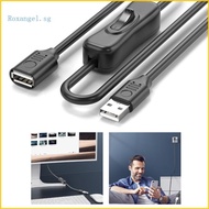 ROX USB Switches Support Data and Power USB Extension Cable with Switches USB 2 0 Male to Female Extension Cable for PC