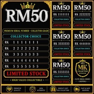 Rare RM50 Fancyy Number Note RK1111111 Malaysia Banknote