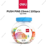 DELI Push Pin 23mm 100pcs Type 0054 | Push Pin 100pcs