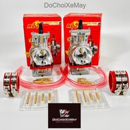 Bình xăng con ga dẹp Redleo họng size 24/26/28/30/32/34/36/38mm phiên bản đua chén xăng trong suốt P