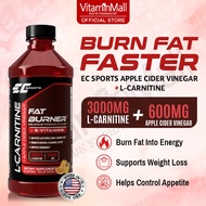 EC Apple Cider Vinegar + L Carnitine Fat Burner Weight Loss Supplement - Lose Weight Slimming 473 ML