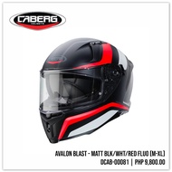 CABERG Avalon Blast Matte Black/White/Red Full Face Helmet (L-XL) (Made in Italy) DCAB-00081