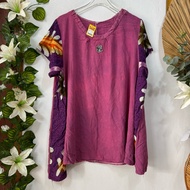 UNGU KATUN Purple Rayon Cotton Blouse