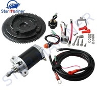 Rear Control Change To Electric Start Engine Kit For Outboard Motor YAMAHA 4 Stroke 15HP 66M PARSUN 