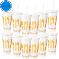 haostont 12 PCS Greek Mythology Cups 24oz Ancient Greek Tumblers With Lids Straws | 24oz Toga Plasti