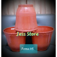 ROMA 25 CJP Flower Pot - Brown Diameter 25 cm