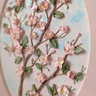 用櫻花畫 母親節禮物 母親節 櫻花畫 花卉畫