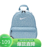 耐克NIKE 儿童 运动双肩包 背包 幼儿园 书包 BRASILIA JDI 休闲包 DO6735-410旧蓝色小号