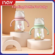 Nay Baby Bottle 300ml Bear Feeding Bottle For baby Wide Neck Bottle For Baby Nipple Baby Bottle Set