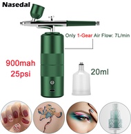 Mini Cordless Airbrush Portable Paint Tool Water Oxygen Injector Face Skin Care Spray Pump USB Recha