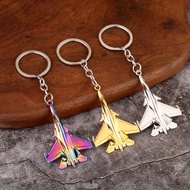 Airplane Keychain Hollow Fighter Plane & Car Ornament Decorative Accessory.