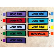 Name Tag Sulam/Student Name Tag With Embroidery/ Tag Nama Pelajar Sulam/Hot Sales/