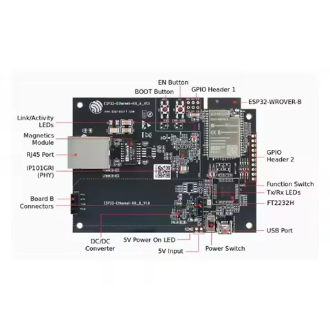 ESP32-Ethernet-Kit-VE Development Board Espressif Systems ESP32 Series