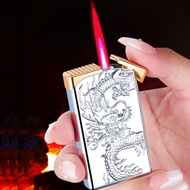 Pemetik Api Jet Api Lembut Kiri Kanan Reka Bentuk Naga Gas Butana