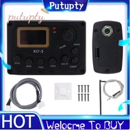 4 Band EQ Equalizer -3 Acoustic Guitar  EQ Preamp with Digital Tuner Guitar Pickup