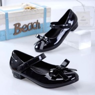 School Formal Shoes for Kids Girl Fashion Flats Glossy Shoes Black Shoes