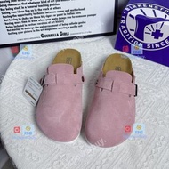 新款 Birkenstock 包頭鞋 半包 粉色stussy聯名款 軟木顆粒底 35-45碼 認準hkpowerbuy.賣家 拖鞋 涼鞋 一字拖