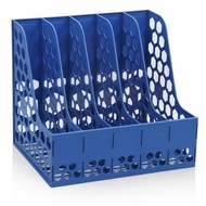 ST/㊗Guangbo(GuangBo)Five-Joint File Box/Document rack/File Column Reinforced Hanaper Blue and Gray Color Random Single P