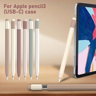 Silicone Pencil Case For Apple Pencil 3 Tablet Touch Stylus Cover Portable USB C Split Design Protective Cover Holder