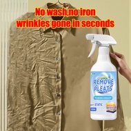 【SG Ready Stock】Anti wrinkle spray No-iron shirt Fabric wrinkle releaser spray Quick wrinkle removal