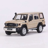D 1:64 Land Cruiser LC76/LC70 SUV โมเดลรถอัลลอย Pull-Backs และ Playset ยานพาหนะ