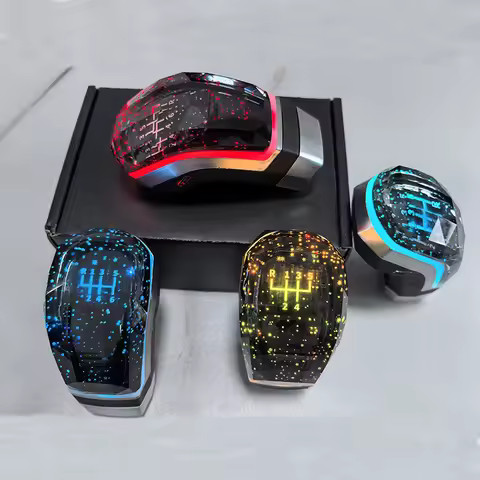 Crystal Shift Knob LED Seven Color Light For Nissan/Kia/Mitsubishi/Toyota/Lexus/Suzuki/5-Speed/6-Spe