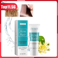 OUHOE Keratin Hair Straightening Cream Smoothing Protein Correction Cream Damaged Hair Treatment (top11.sg.)