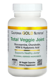 CALIFORNIA GOLD NUTRITION - 專利素食關節配方90粒素食膠囊 - 葡萄糖胺軟骨素 MSM加透明質酸 - 平行進口 - EXP: 2027.10
