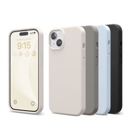 iPhone 15 Plus 6.7吋不沾紋液態矽膠手機殼