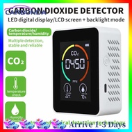 [Big Sales] Smart Sensor Indoor Portable CO2 Detector Multifunctional Thermohygrometer Home Digital Air Detector Intelligent Air Quality Analyzer Household Air Pollution Monitor
