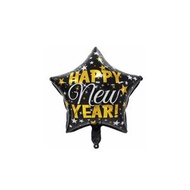 18吋黑金星星 Happy New Year氣球