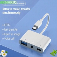 IARMARIOQR Type-C to 3.5m Professional Headphone 3 in 1 Data Transmission