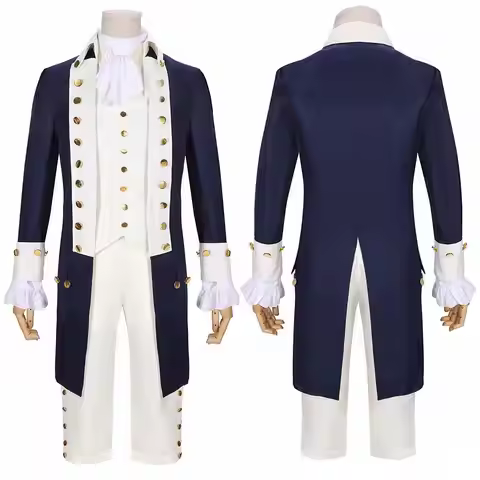 Fulujiacos Musical Hamilton Alexander Cosplay Victorian Costume Outfit Full Set