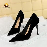 Fashion High-Heeled Shoes Woman Pumps Suede Party Women Shoes Pointed Toe Stiletto Party Women Shoes