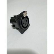 AMPHENOL ORIGINAL JACK CANON XLR CHASSIS FEMALE 3 PIN AC3FDZ - 3 pin amphenol FEMALE jack FEMALE xlr