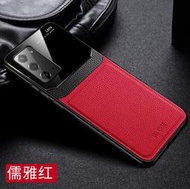 GMO 2免運Samsung三星Note 20 6.7吋PC皮紋 紅色金屬邊框保護後鏡頭保護套殼手機套殼抗震防摔