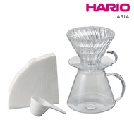 [Hario Asia Official] Simply Hario Series V60 Glass Dripper Kit S-VGBK-02-T