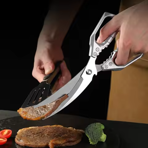 High-quality barbecue shears, multi-functional kitchen scissors, chicken bone shears, bottle openers